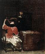 TERBORCH, Gerard The Music Lesson r oil painting